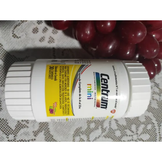 Centrum Mini Vitaminas A A Zinc 60 Comprimidos Frasco