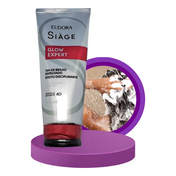 Condicionador Glow Expert Redução De Frizz E Maciez Intensa
