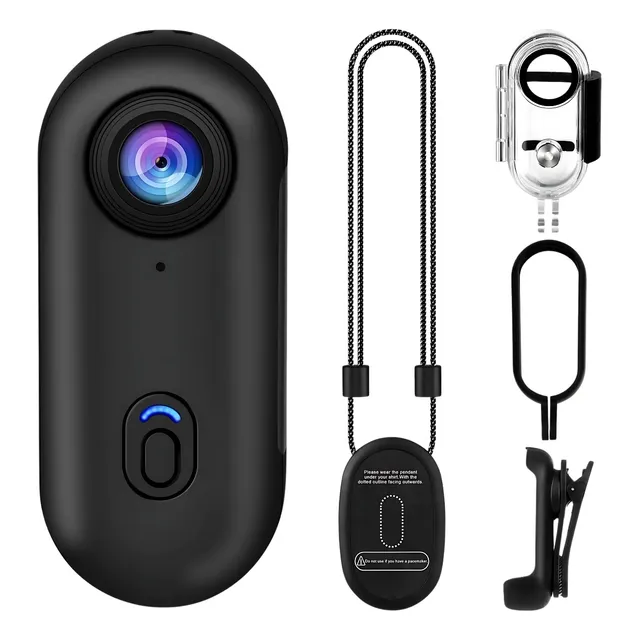 Cámara Deportiva 4k Sumergible Accion Full Kit 128gb Negra