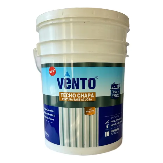 Pintura Para Techo De Chapa Vento 20 Litros Base Acuosa