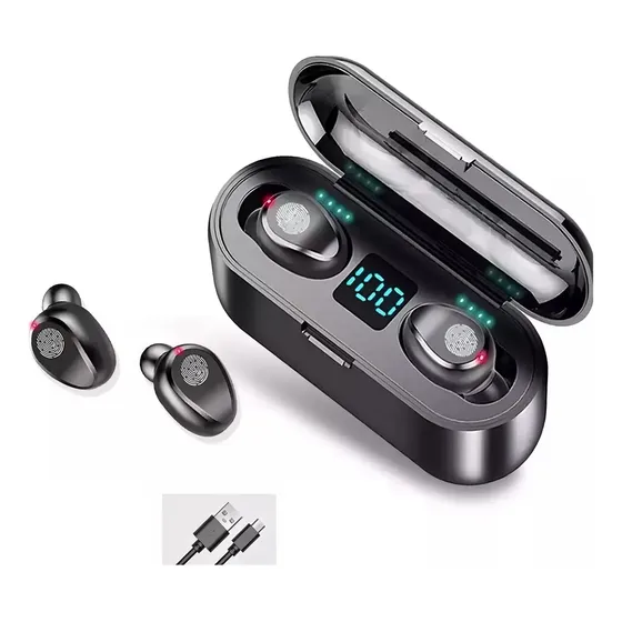 Auriculares Intraurales Inalámbricos Bluetooth Led F9