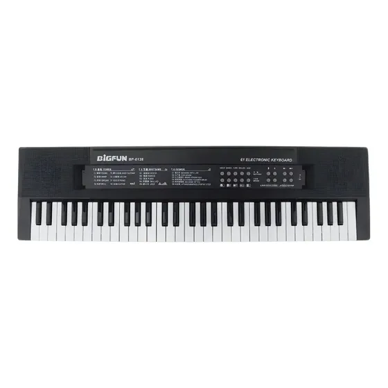 Teclado Eletrônico Musical Infantil 61 Teclas Com Microfone Bigfun