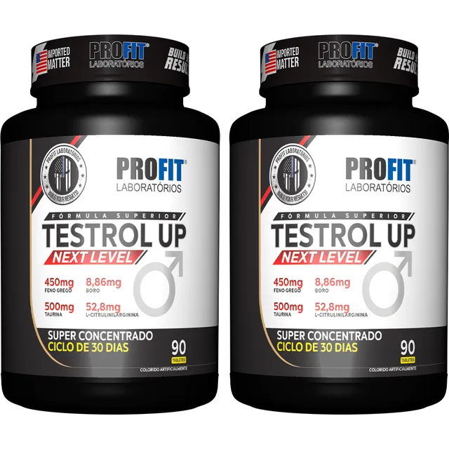 2x Testrol Up - Next Level - Pote 90 Tabletes - Profit