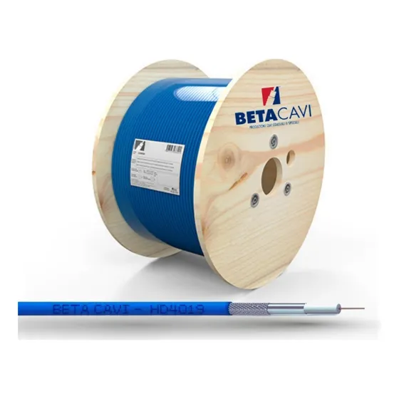 Cabo Coaxial - 400 Metros Hd 4019 Azul - Betacavi
