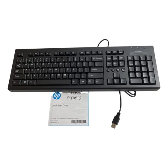 Teclado Hp Usb/ Ingles/ Negro