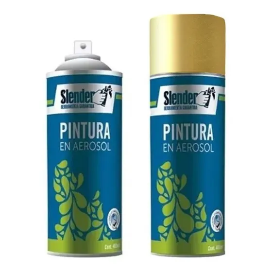 Pintura Aerosol Slender dorado 400 Ml