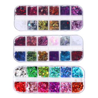 Lentejuelas Holográficas Para Uñas En Forma De Corazón, 3 Ca Lentejuelas Holográficas Para Uñas En Forma De Corazón, 3 Ca
