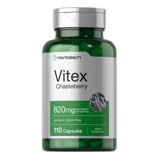 Suplemento Horbaach Vitex Berry 820 Mg 110 Cápsulas Para Muj
