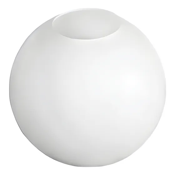 Globo De Vidro 8x15 Leitoso (branco) Peça P/ Reposição.