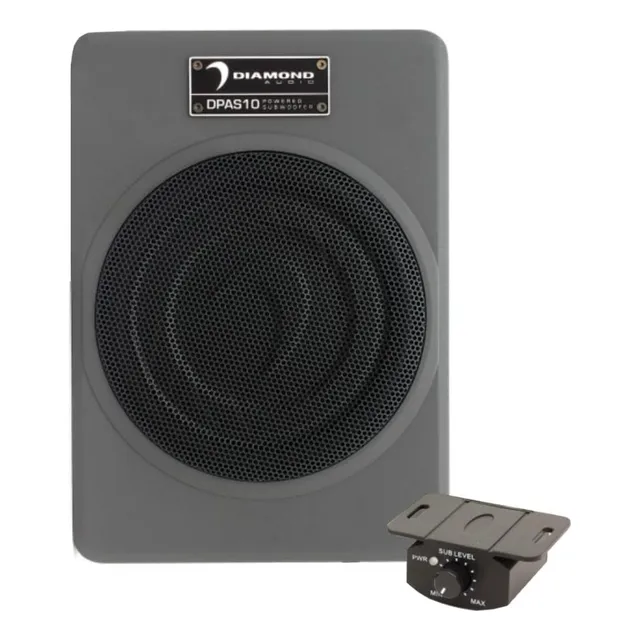 Subwoofer Amplificado Slim 10 Plg Diamond Dpas10 300w