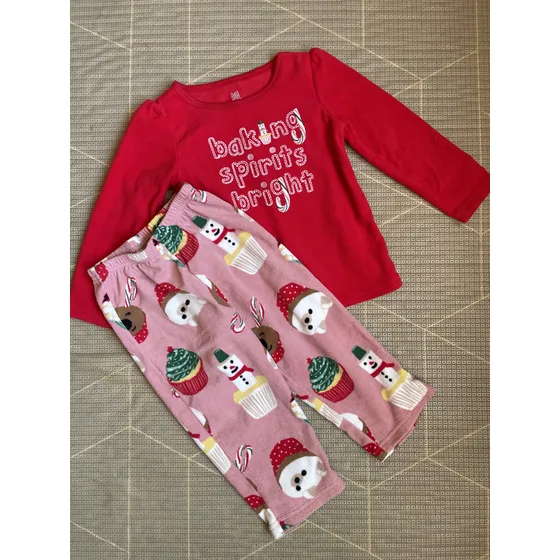 Pijama De Bebé Niña Talla 2 Carters Navidad