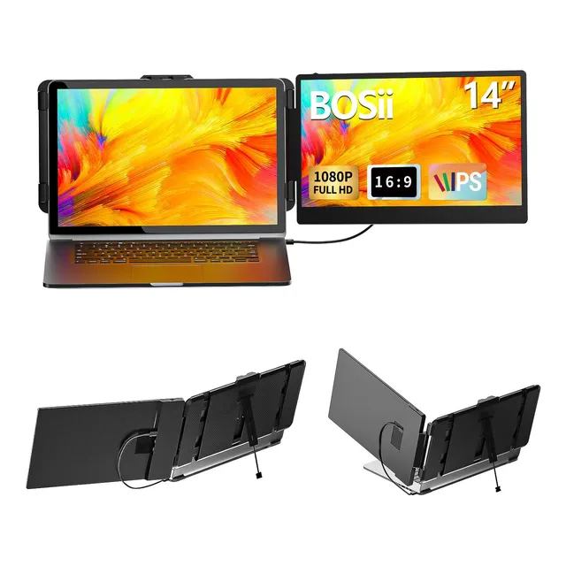 Monitor Extensor De Pantalla Para Portátil Bosii 14 Pulgadas