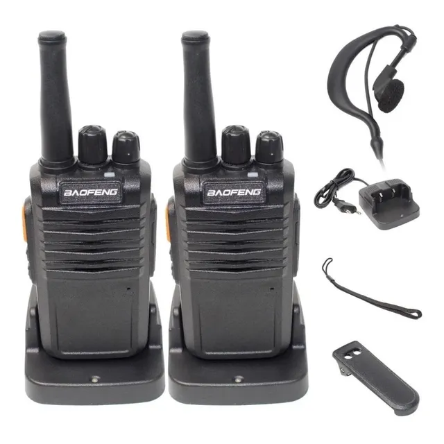 Kit 2 Radios Transmisor Baofeng M77 7w 5800mah + Manos Libre