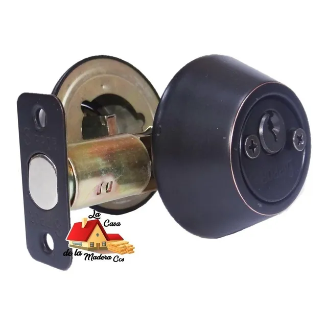 Cerrojo Sirpor Negro Llave-llave, Roseta Redonda D103orb-d