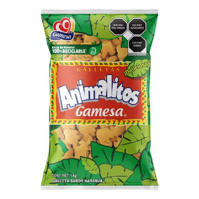 Galletas Animalitos Gamesa Sabor A Naranja 1 Kg