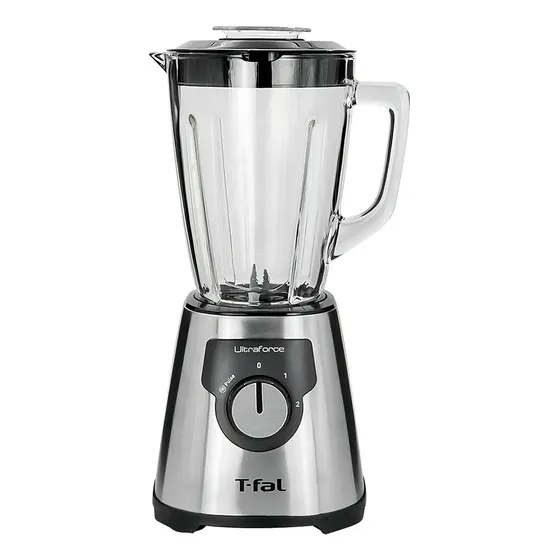 Licuadora T-fal Industrial LN322DMX plateada con vaso de vidrio