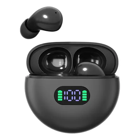 Audífonos In-ear Bluetooth Con Estuche Digital Negro