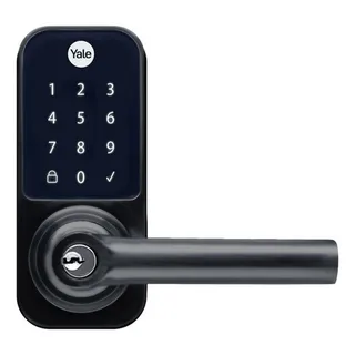 Fechadura Digital Ydl 120 Preta Maçaneta Senha Chave Yale Fechadura Digital Ydl 120 Preta Maçaneta Senha Chave Yale