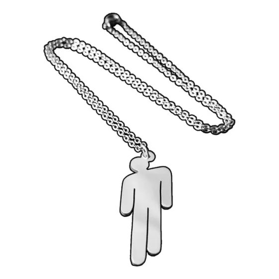 Dije De Metal Billie Eilish Con Cadena 