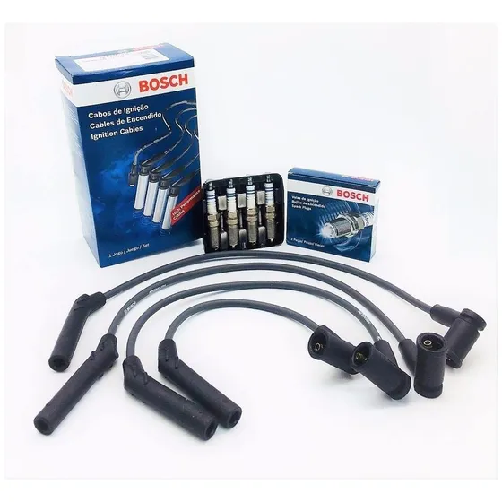 Cables Y Bujias P/ford Fiesta Ecosport Focus 1.6 Rocam Bosch