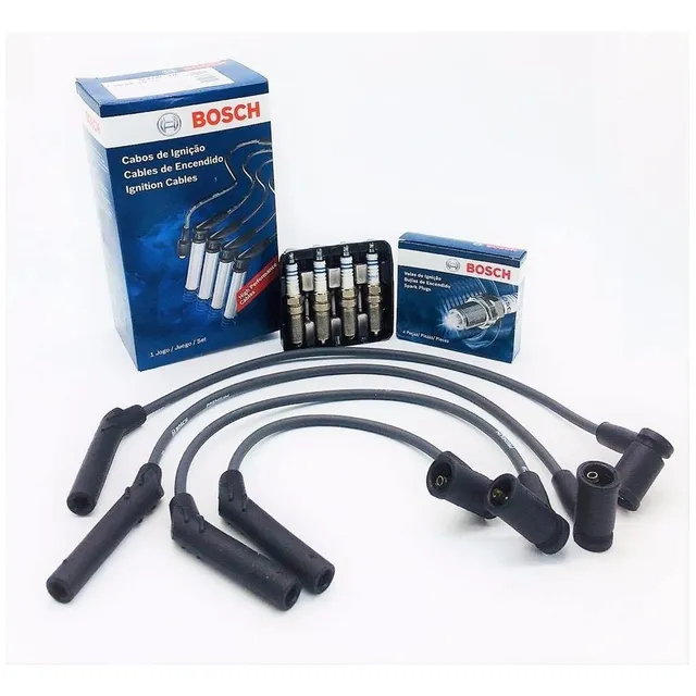 Cables Y Bujias P/ford Fiesta Ecosport Focus 1.6 Rocam Bosch