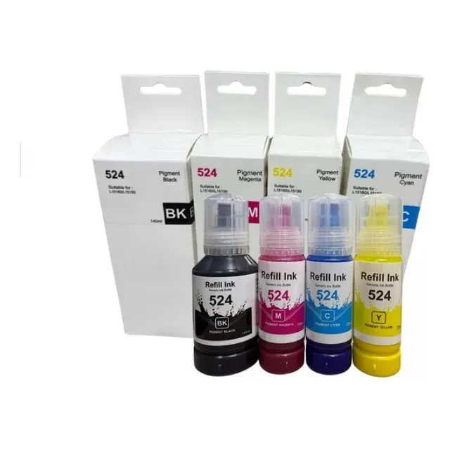 Kit De 4 Tintas 524 Genericas Epson L15160, 15150, 6490