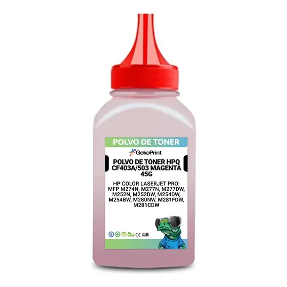 Polvo De Toner Geko Hpq Cf403a/503 Magenta 45g