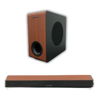 Soundbar Para Tv Com Subwoofer Bluetooth Tomate Mts-2036 Cor Preto/madeira Soundbar Para Tv Com Subwoofer Bluetooth Tomate Mts-2036 Cor Preto/madeira