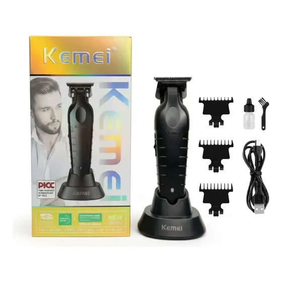 Maquina Corta Pelo Maquina Cortadora Kemei 2299 Base Carga