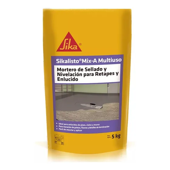 Sikalisto Mix-a Multiuso Mortero Retapes Y Nivelación 5 Kg