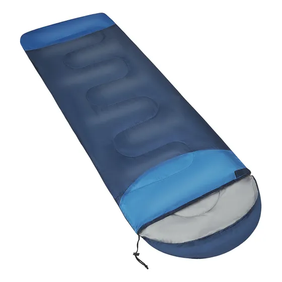 Bolsa De Dormir Discovery Cierres Reforzados Termica Camping Color Azul Marino Ubicación Del Cierre Derecho