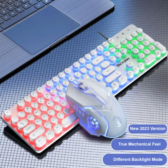 Combo Teclado Y Mouse Gamer Usb Led Dragon Bx9
