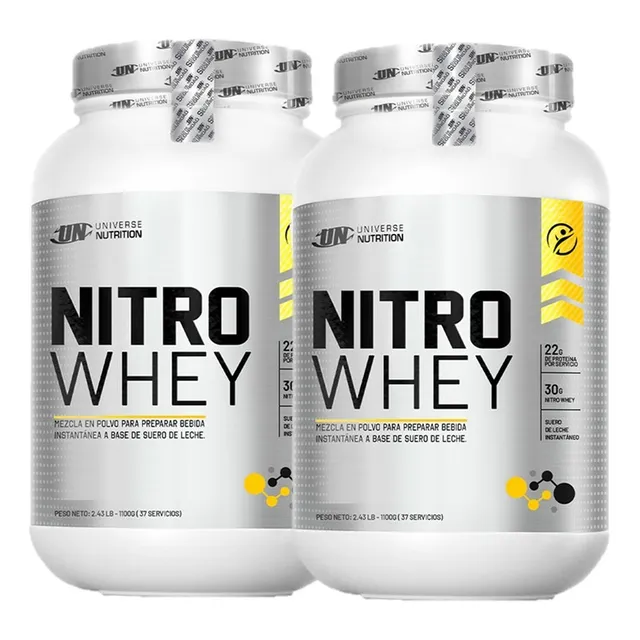 Pack Nitro Whey 1.1kg X2 Proteina Whey - Tienda Fisica