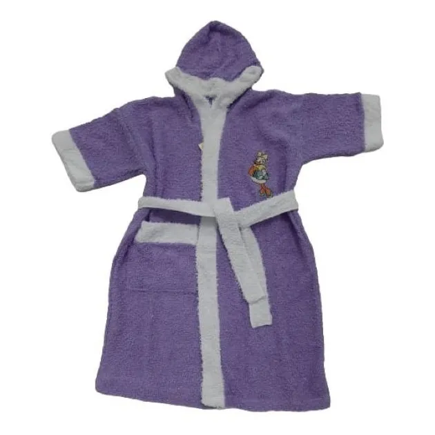 Salida De Baño Para Niña Pata Daisy Color Lila