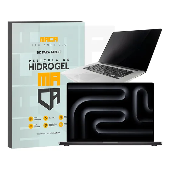 Película De Hidrogel Compatível Macbook Hd Ultra Brilho