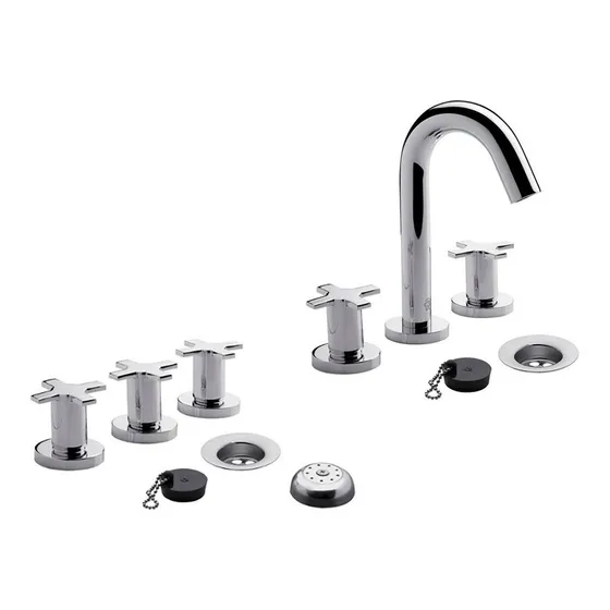 Griferia Baño Juego Fv Alerce Lavatorio Bidet Cfv498 *