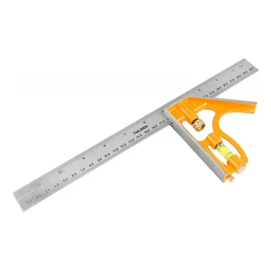 Escuadra Combinada 300 Mm Tolsen Acero/aluminio 35037