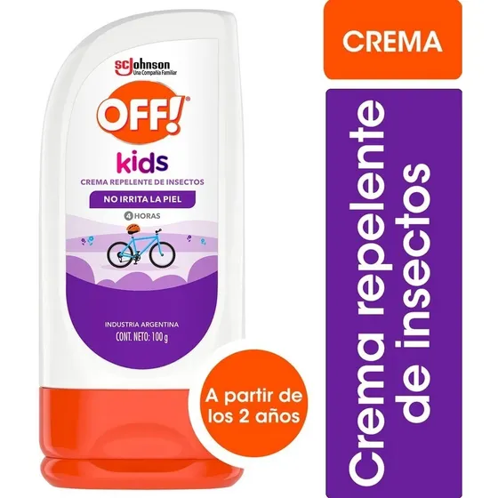 Crema Repelente Insectos No Irrita Piel Off Kids 100g