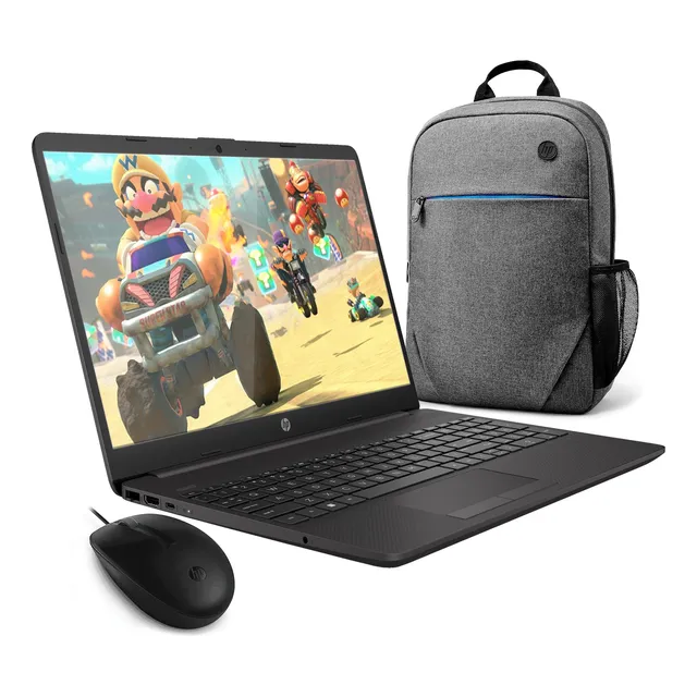 Laptop Hp Celeron Ram 8gb Ssd 256gb 15.6 + Mochila + Mouse