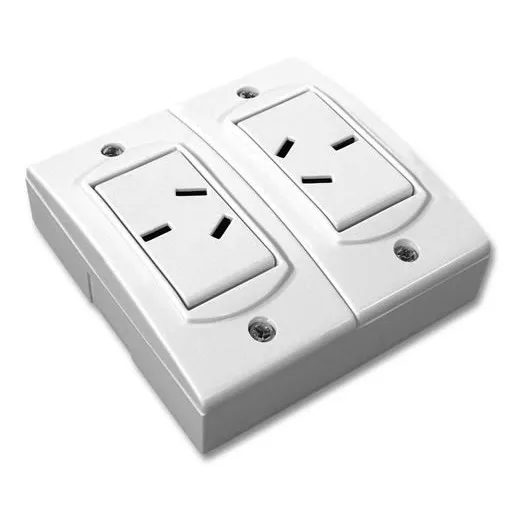 Llave Toma Corriente Doble Exterior Enchufe Aplicar Jeluz 
