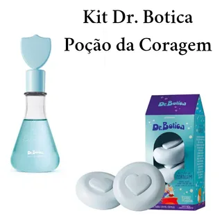 Kit Dr. Botica - 1 ColÎnia Poção Da Coragem 120 Ml+ 1 Cx. De Sabonetes Em Barra C/ 3 Un. 80gr Kit Dr. Botica - 1 ColÎnia Poção Da Coragem 120 Ml+ 1 Cx. De Sabonetes Em Barra C/ 3 Un. 80gr