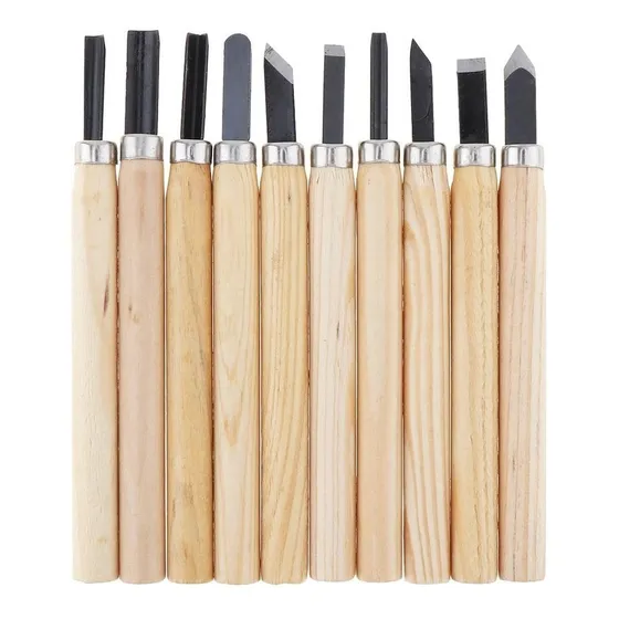 Set 10 Gubias Para Tallado En Madera No Cincel Formol 21i