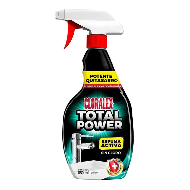 Limpiador de Baños en Spray Cloralex Total Power Antisarro 650ml