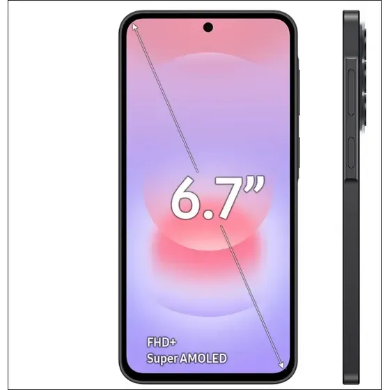 Teléfono celular Samsung Galaxy A37 5G 128gb, 6gb Ram, cámara negra de 50mp