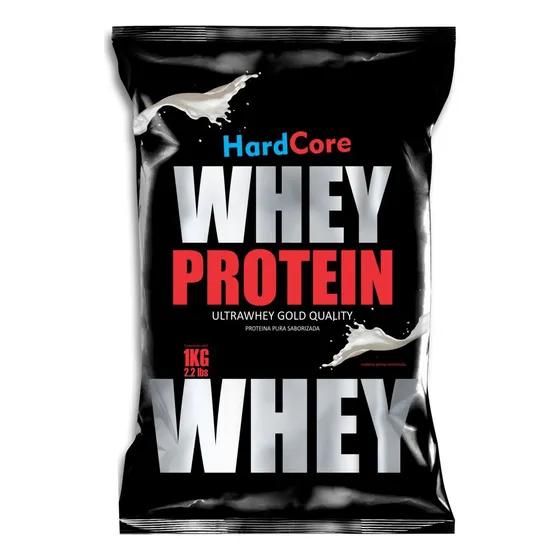 Whey Protein 1kg Hardcore Nutrition Polvo Sabor Natural