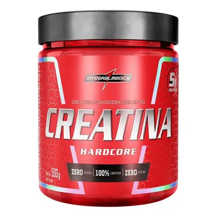 Creatina Hardcore Pote Integralmedica 500g Sem Sabor