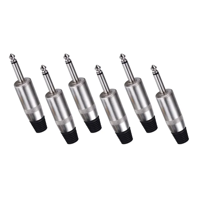 Plug 6.3 1/4  Jumbo  Mono Para Potencia Venetty ( 6 Piezas )