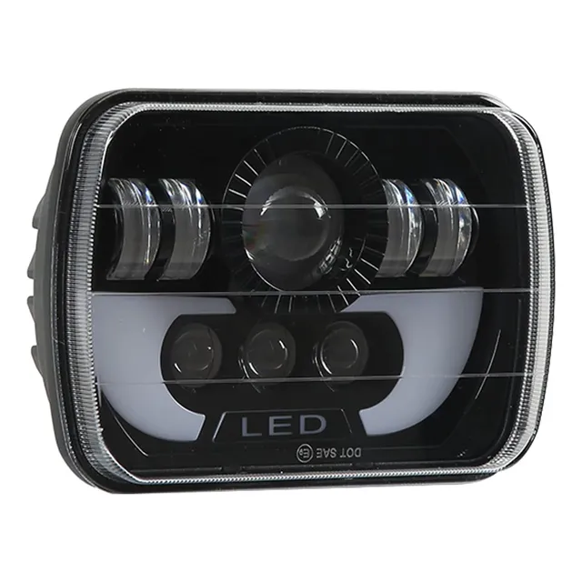 Faro 7 Pulgadas  Led Cuadrado Para Vehículo Entrada H4 12v