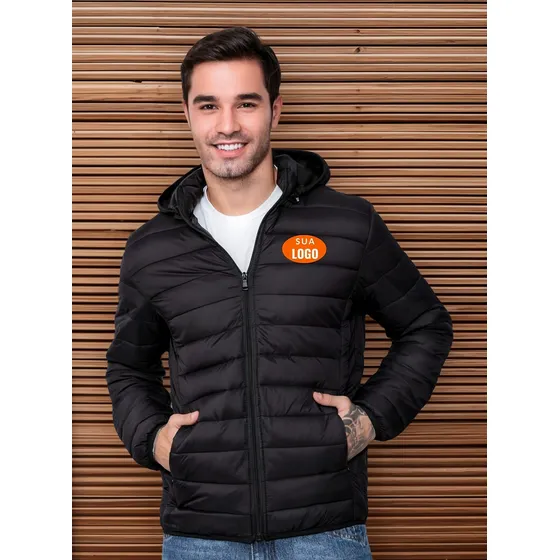 Jaqueta Personalizada Empresa Puffer Casaco Puff Uniforme