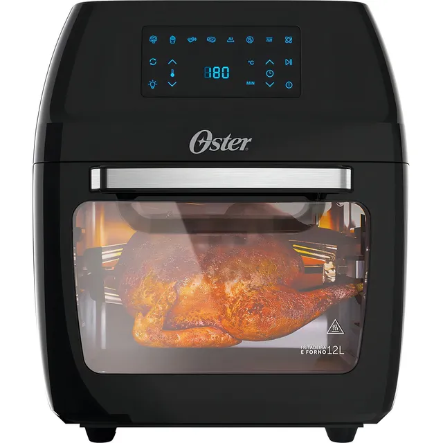 Fritadeira Oster 3 Em 1 Fryer Digital 12l 1800w Preta 127v Cor Preto Fritadeira Oster 3 Em 1 Fryer Digital 12l 1800w Preta 127v Cor Preto
